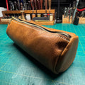 Lipstick Makeup Bag in Whiskey Heritage
