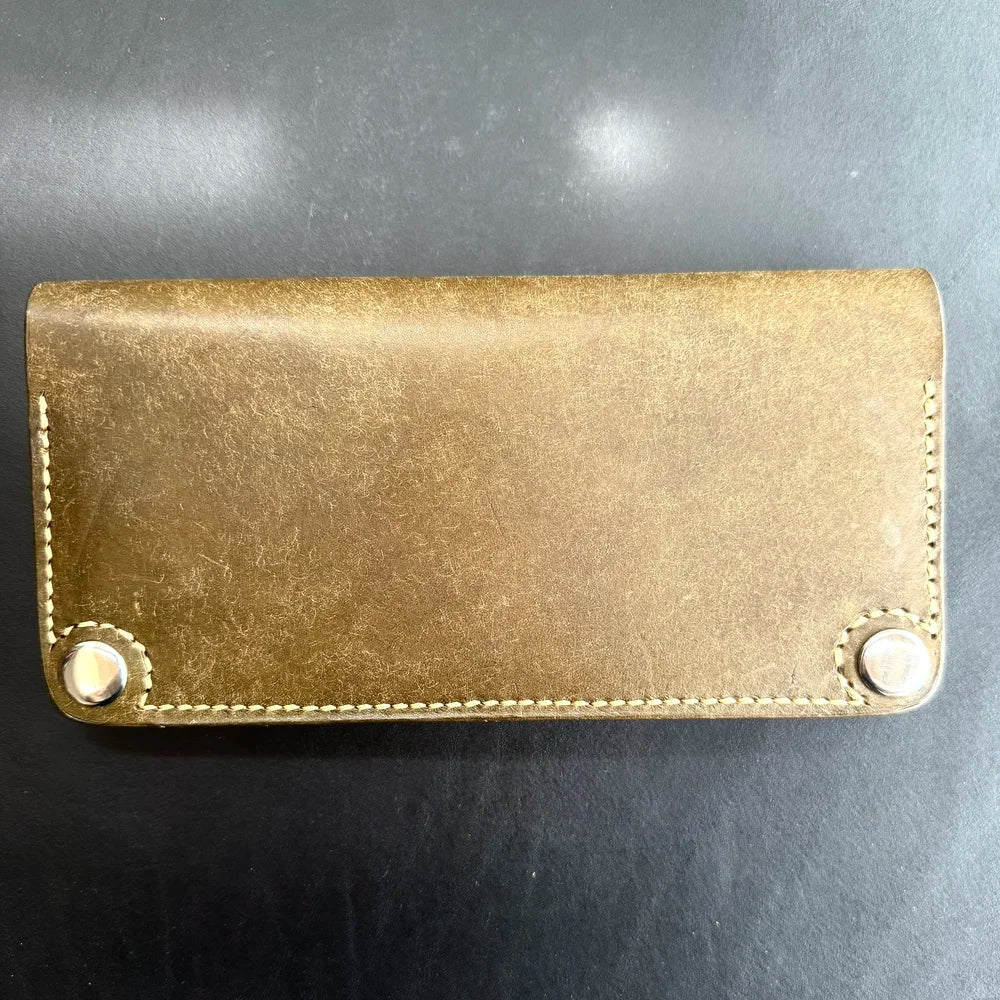 Pueblo Long Wallet - Green/Natural