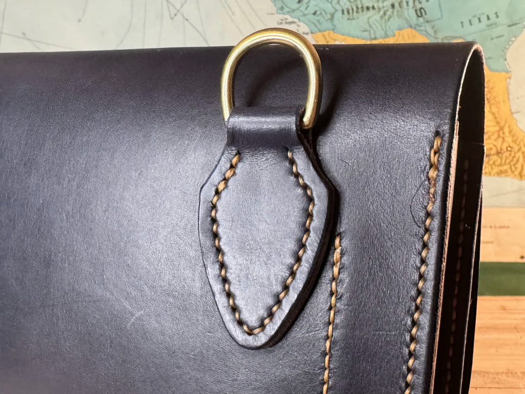 Maggie Magnet Clutch Crossbody - Navy Bridle