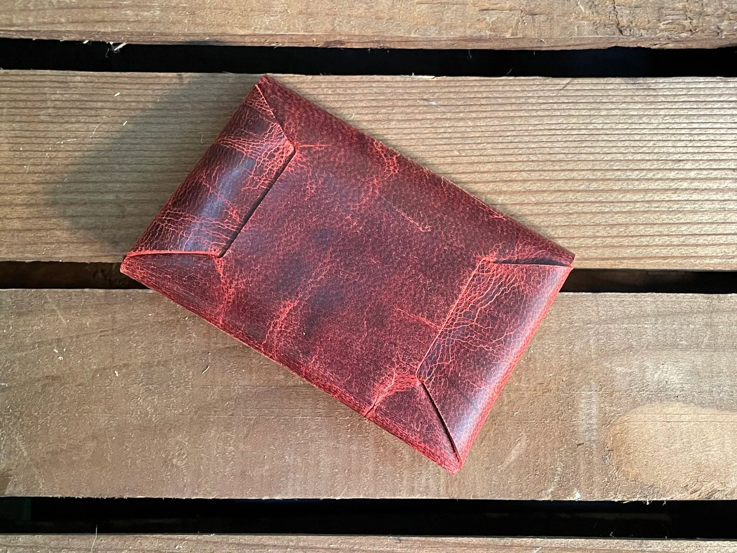 Origami Card Wallet, Mad Dog Red