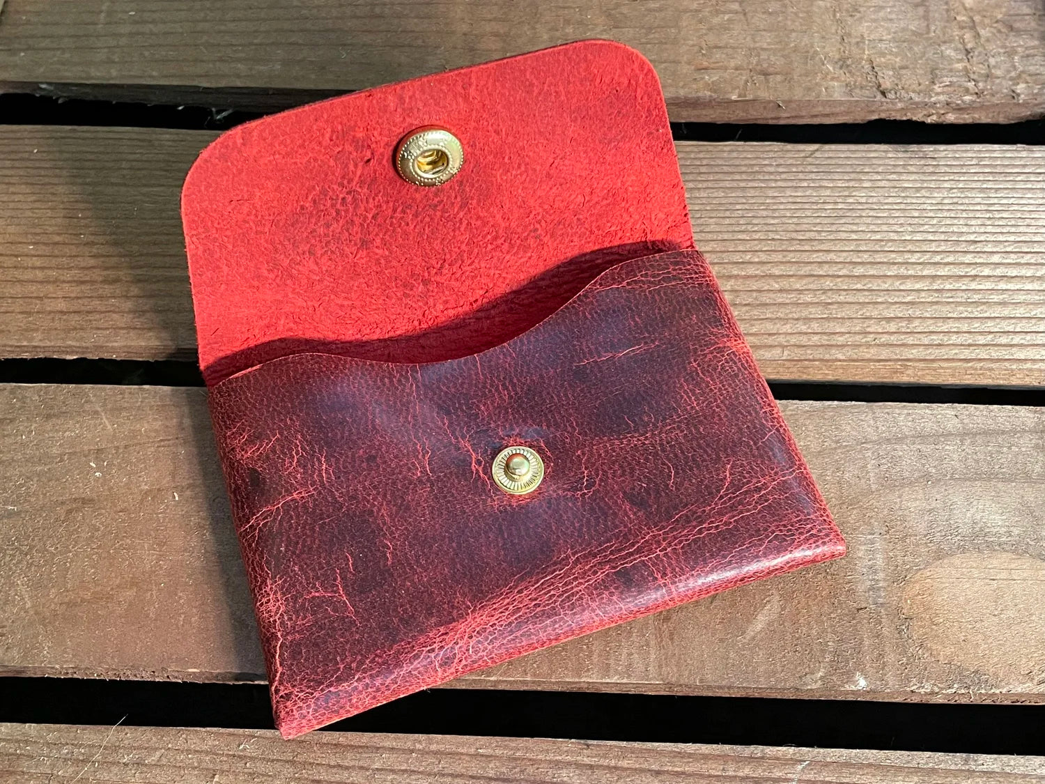 Origami Card Wallet, Mad Dog Red