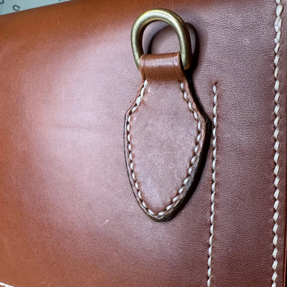 Maggie Magnetic Clutch Crossbody - Cognac Buttero